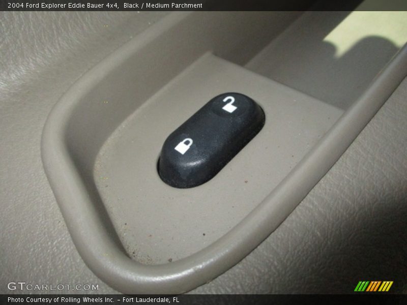Black / Medium Parchment 2004 Ford Explorer Eddie Bauer 4x4