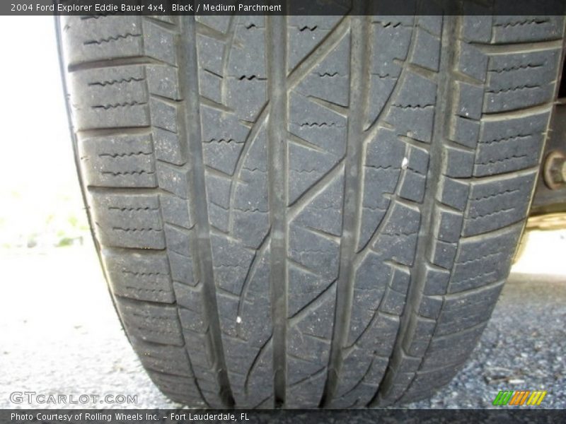 Black / Medium Parchment 2004 Ford Explorer Eddie Bauer 4x4