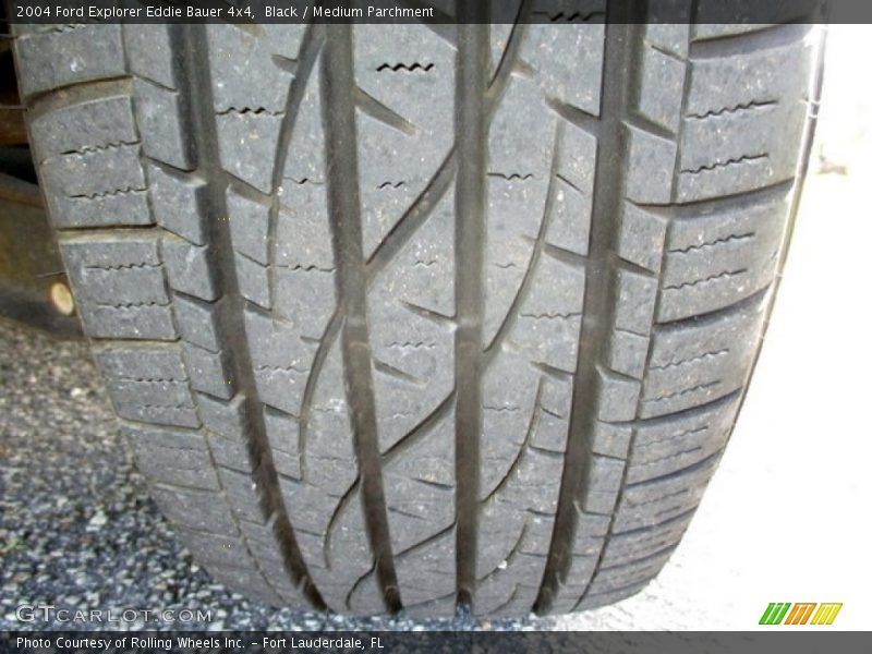 Black / Medium Parchment 2004 Ford Explorer Eddie Bauer 4x4