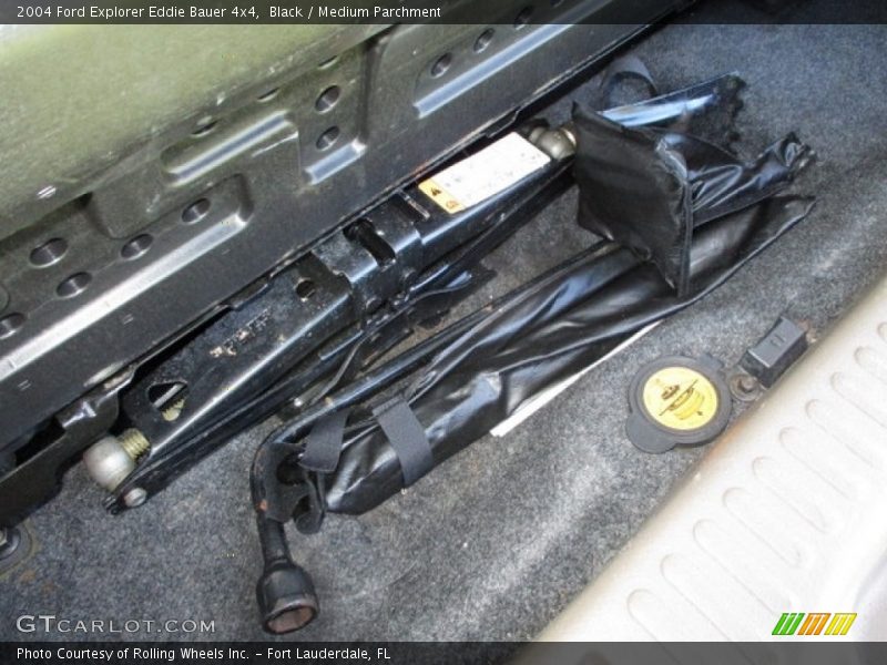 Black / Medium Parchment 2004 Ford Explorer Eddie Bauer 4x4