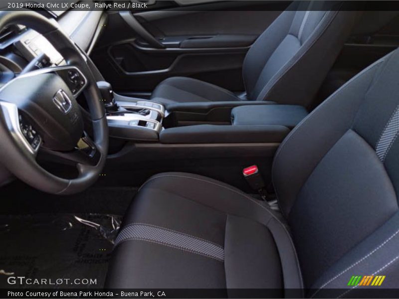Rallye Red / Black 2019 Honda Civic LX Coupe