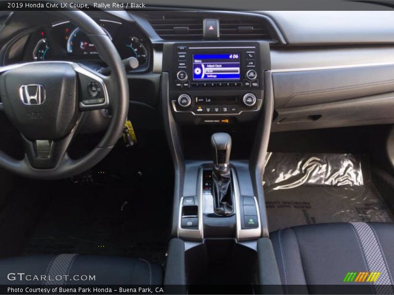 Rallye Red / Black 2019 Honda Civic LX Coupe