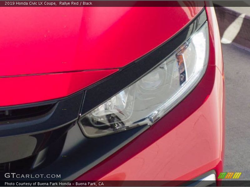 Rallye Red / Black 2019 Honda Civic LX Coupe