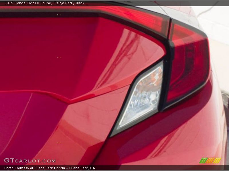 Rallye Red / Black 2019 Honda Civic LX Coupe