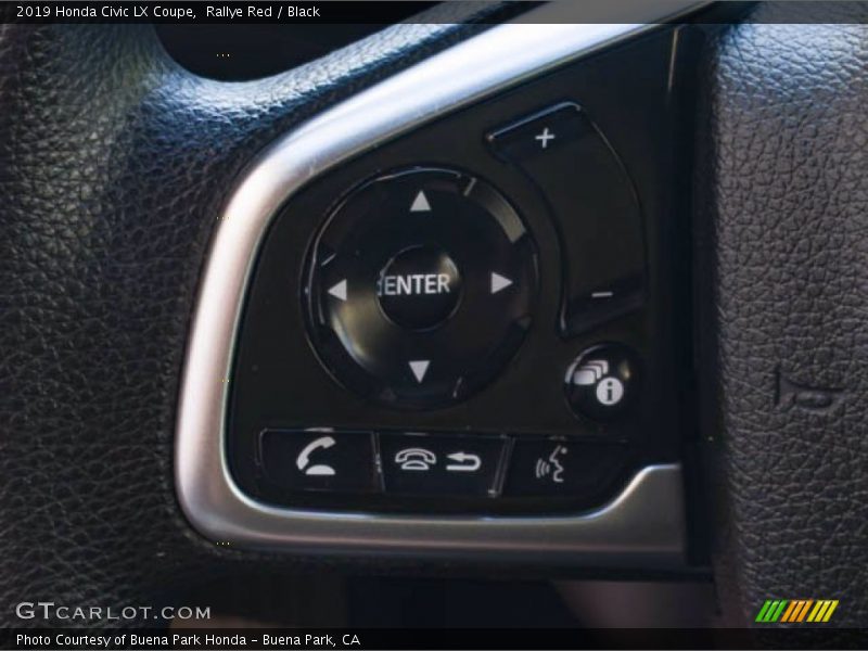 Rallye Red / Black 2019 Honda Civic LX Coupe