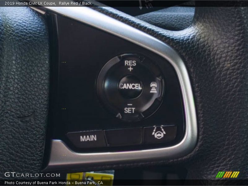 Rallye Red / Black 2019 Honda Civic LX Coupe