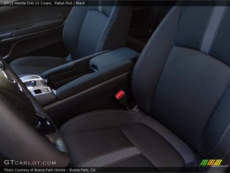 Rallye Red / Black 2019 Honda Civic LX Coupe