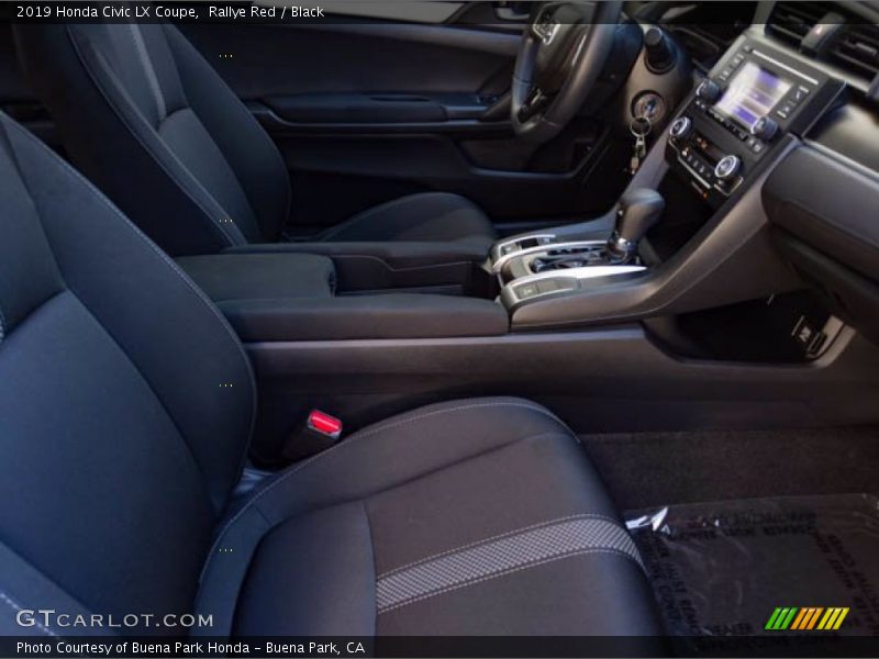Rallye Red / Black 2019 Honda Civic LX Coupe