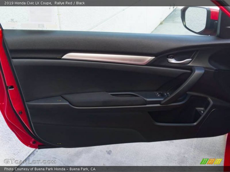 Rallye Red / Black 2019 Honda Civic LX Coupe