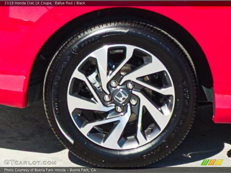 Rallye Red / Black 2019 Honda Civic LX Coupe