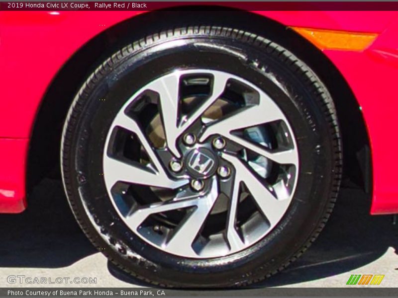 Rallye Red / Black 2019 Honda Civic LX Coupe