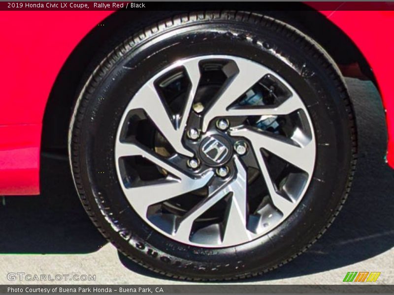 Rallye Red / Black 2019 Honda Civic LX Coupe