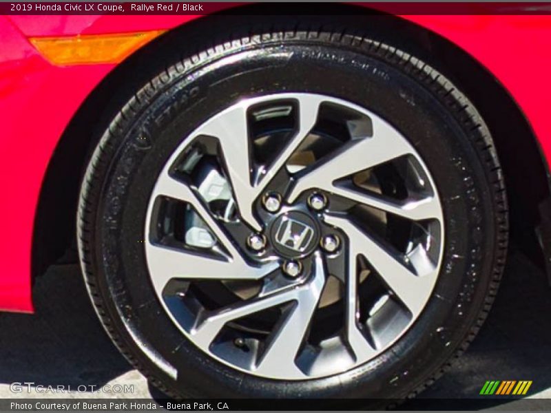 Rallye Red / Black 2019 Honda Civic LX Coupe
