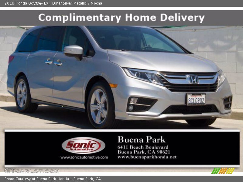 Lunar Silver Metallic / Mocha 2018 Honda Odyssey EX