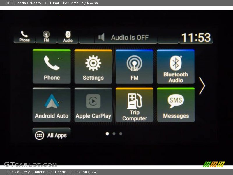 Lunar Silver Metallic / Mocha 2018 Honda Odyssey EX