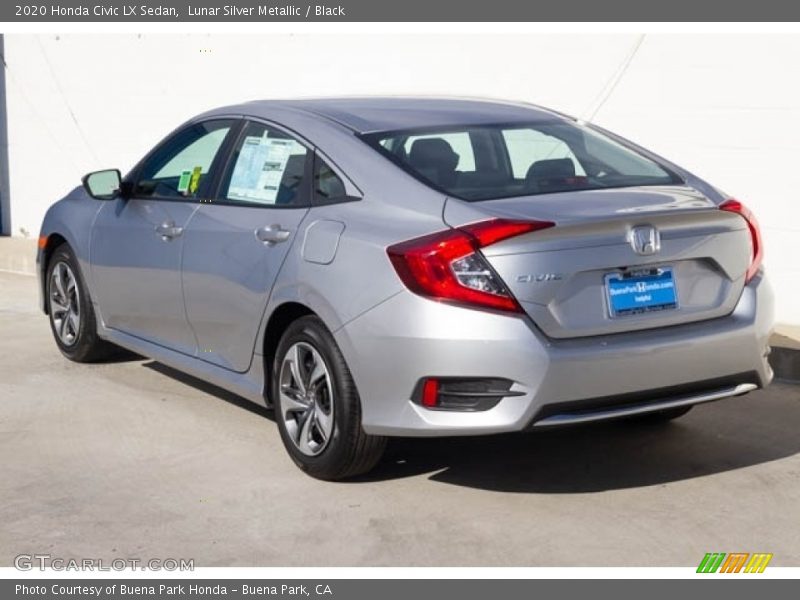 Lunar Silver Metallic / Black 2020 Honda Civic LX Sedan