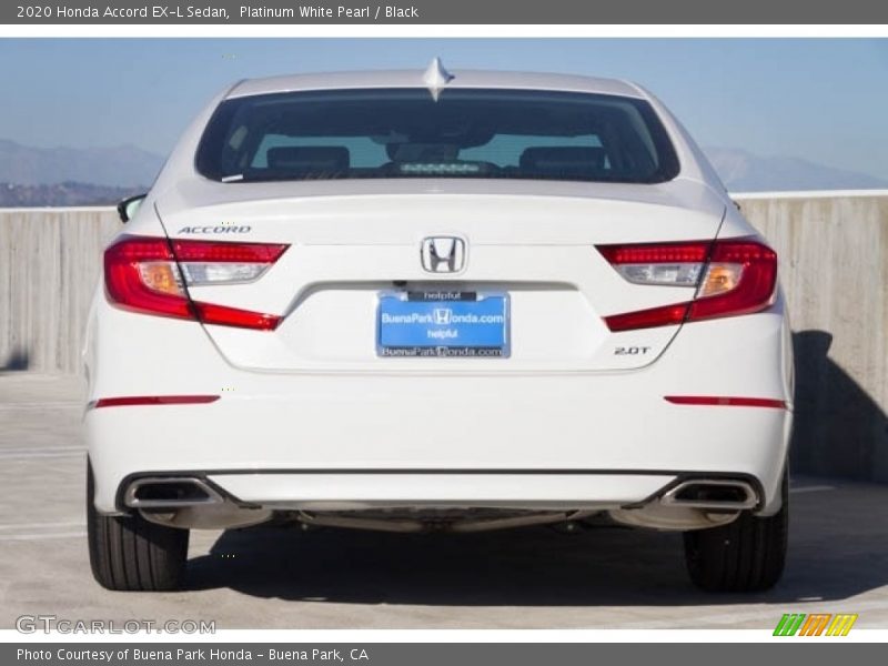 Platinum White Pearl / Black 2020 Honda Accord EX-L Sedan