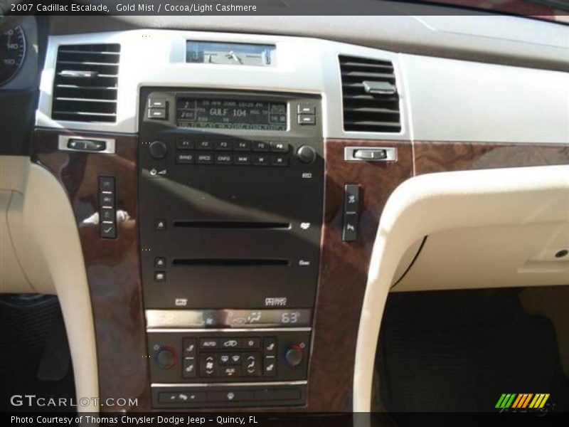 Gold Mist / Cocoa/Light Cashmere 2007 Cadillac Escalade