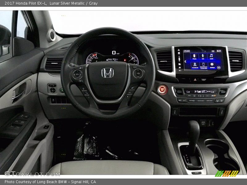 Lunar Silver Metallic / Gray 2017 Honda Pilot EX-L