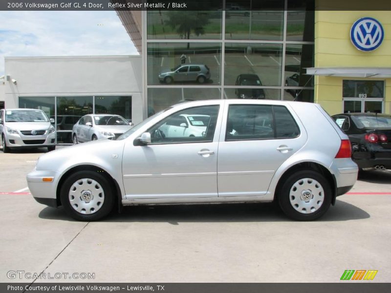 Reflex Silver Metallic / Black 2006 Volkswagen Golf GL 4 Door