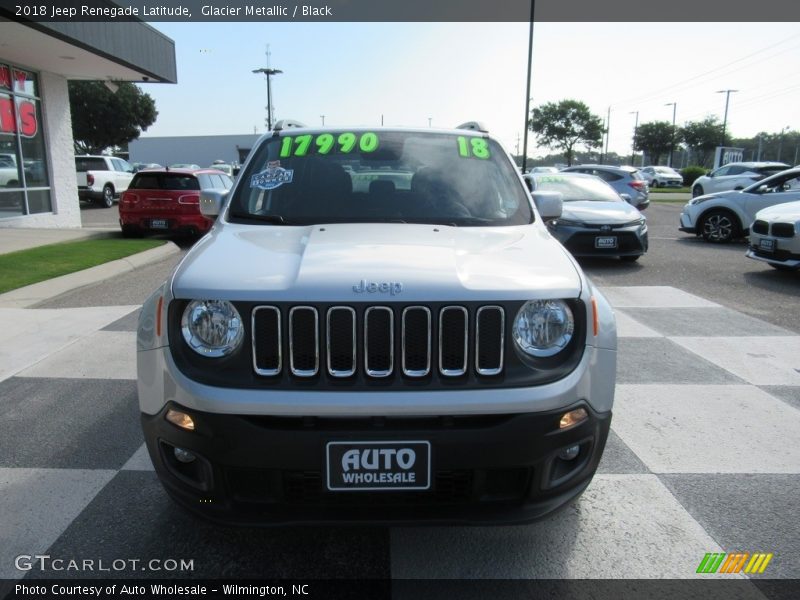 Glacier Metallic / Black 2018 Jeep Renegade Latitude