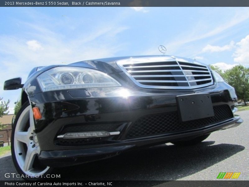 Black / Cashmere/Savanna 2013 Mercedes-Benz S 550 Sedan