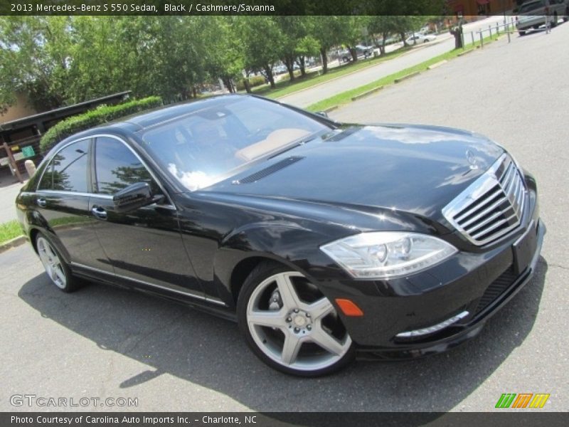 Black / Cashmere/Savanna 2013 Mercedes-Benz S 550 Sedan