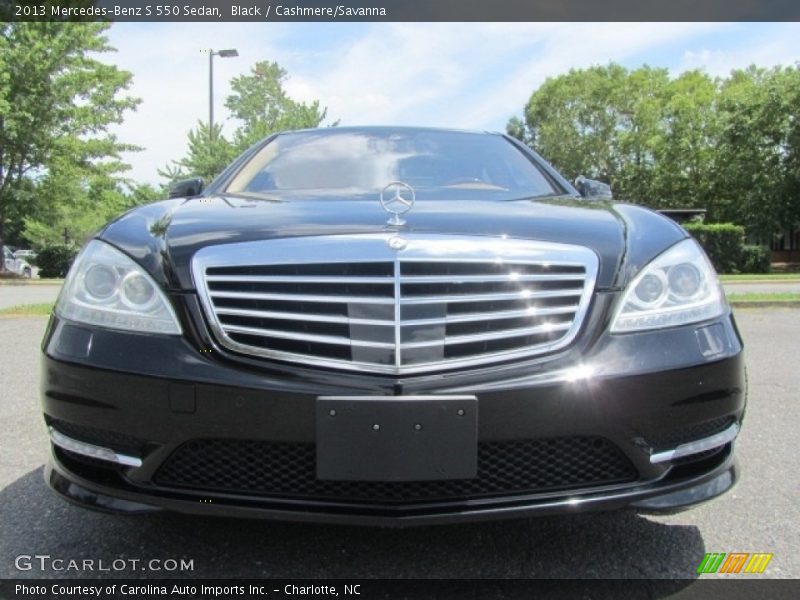 Black / Cashmere/Savanna 2013 Mercedes-Benz S 550 Sedan
