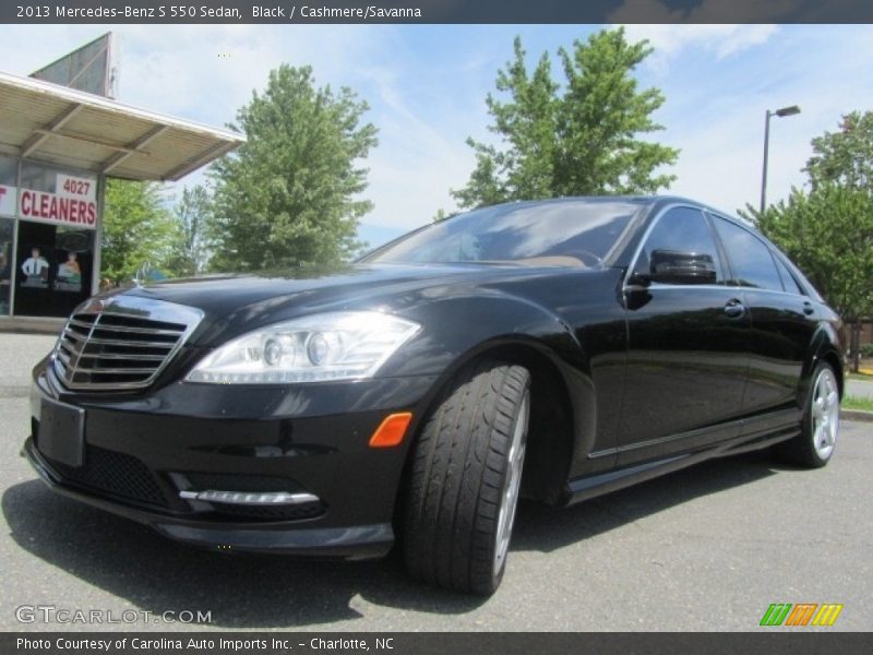 Black / Cashmere/Savanna 2013 Mercedes-Benz S 550 Sedan