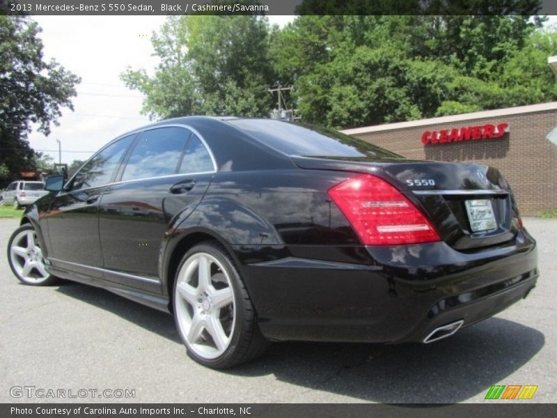 Black / Cashmere/Savanna 2013 Mercedes-Benz S 550 Sedan