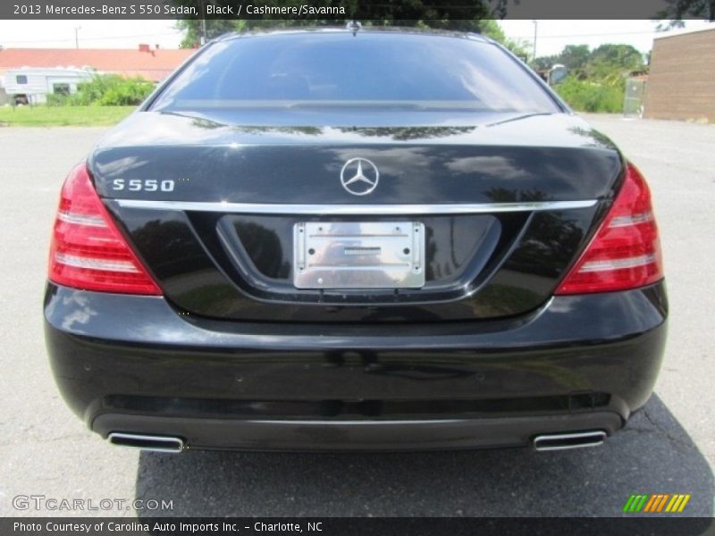 Black / Cashmere/Savanna 2013 Mercedes-Benz S 550 Sedan