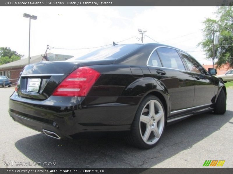 Black / Cashmere/Savanna 2013 Mercedes-Benz S 550 Sedan