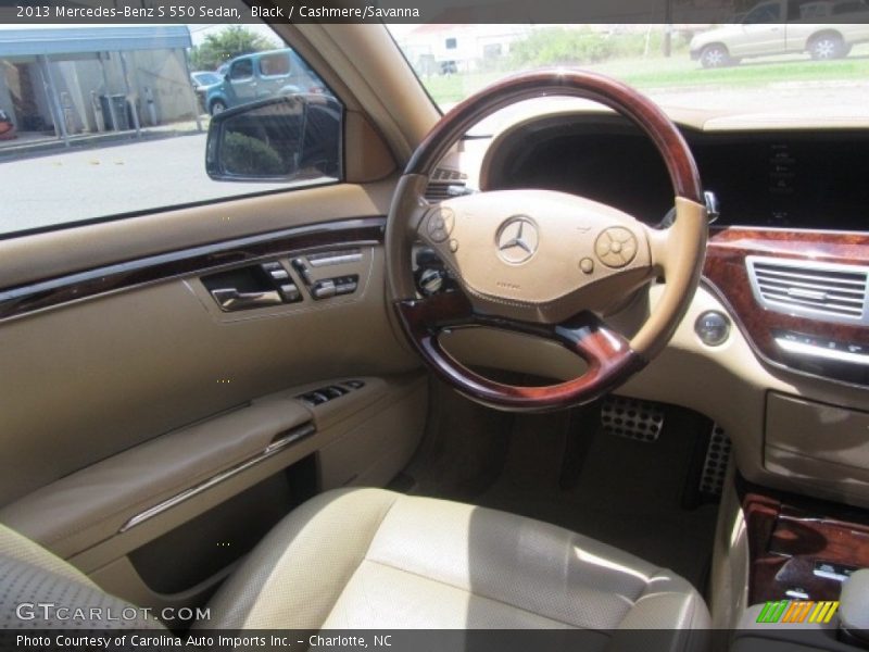Black / Cashmere/Savanna 2013 Mercedes-Benz S 550 Sedan