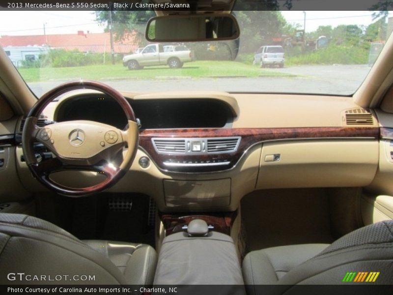 Black / Cashmere/Savanna 2013 Mercedes-Benz S 550 Sedan