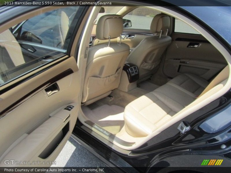 Black / Cashmere/Savanna 2013 Mercedes-Benz S 550 Sedan