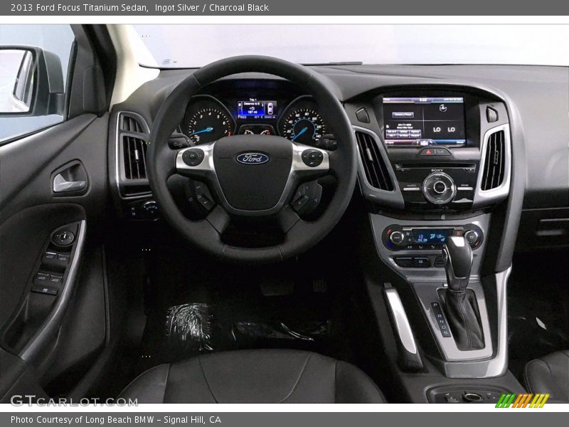 Ingot Silver / Charcoal Black 2013 Ford Focus Titanium Sedan
