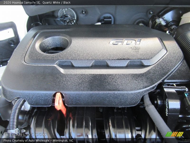 Quartz White / Black 2020 Hyundai Santa Fe SE