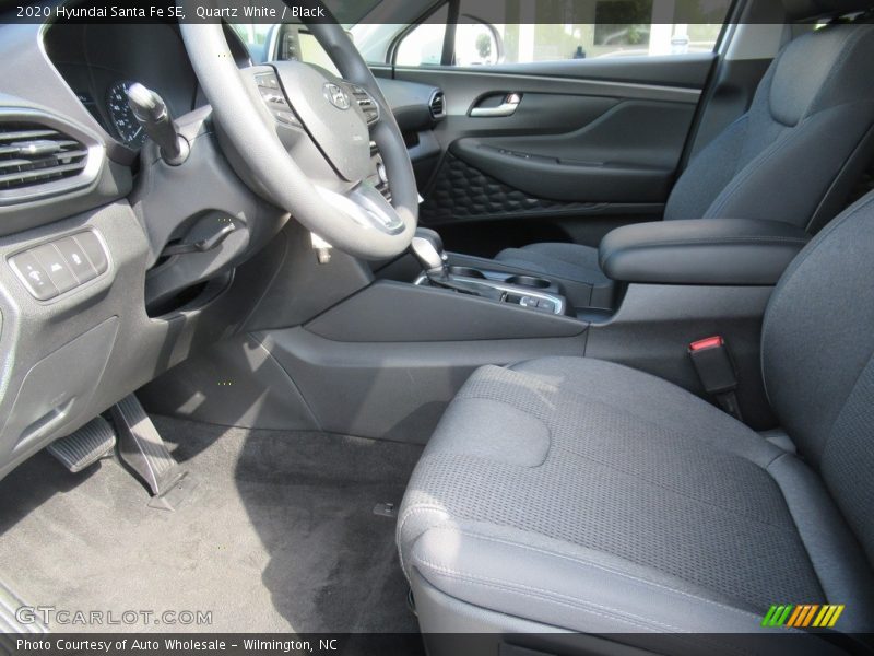 Quartz White / Black 2020 Hyundai Santa Fe SE
