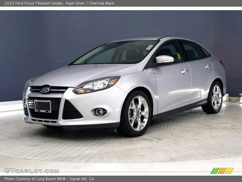 Ingot Silver / Charcoal Black 2013 Ford Focus Titanium Sedan