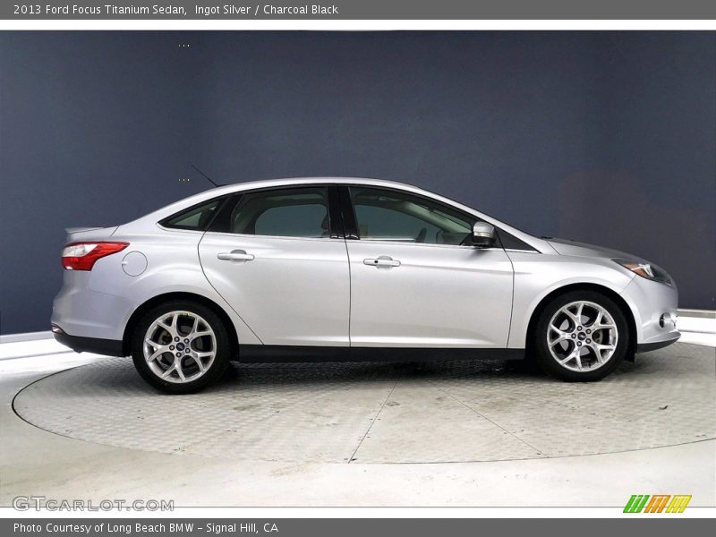 Ingot Silver / Charcoal Black 2013 Ford Focus Titanium Sedan