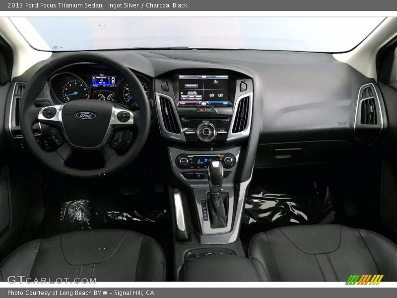 Ingot Silver / Charcoal Black 2013 Ford Focus Titanium Sedan