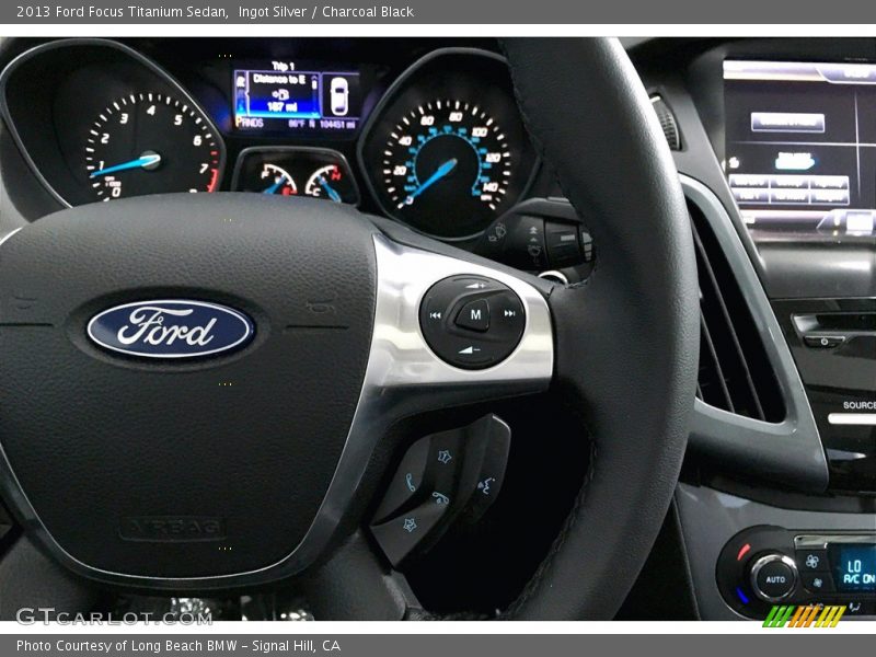 Ingot Silver / Charcoal Black 2013 Ford Focus Titanium Sedan