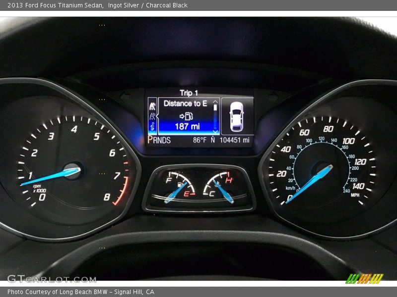 Ingot Silver / Charcoal Black 2013 Ford Focus Titanium Sedan
