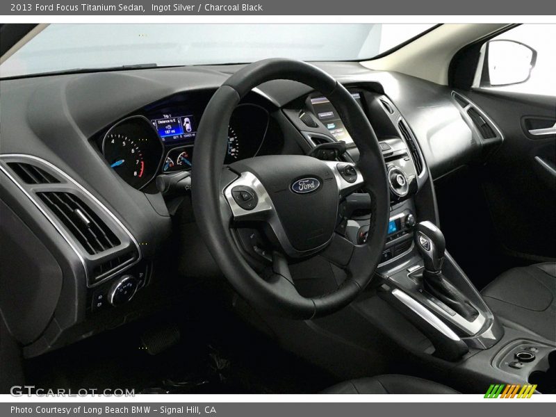Ingot Silver / Charcoal Black 2013 Ford Focus Titanium Sedan