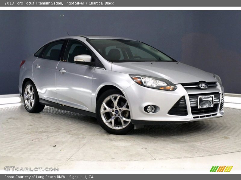 Ingot Silver / Charcoal Black 2013 Ford Focus Titanium Sedan