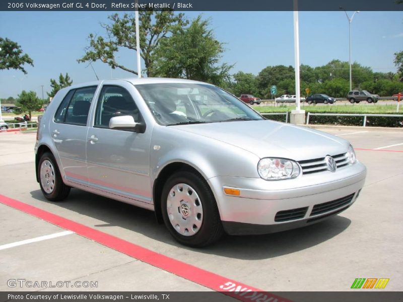 Reflex Silver Metallic / Black 2006 Volkswagen Golf GL 4 Door