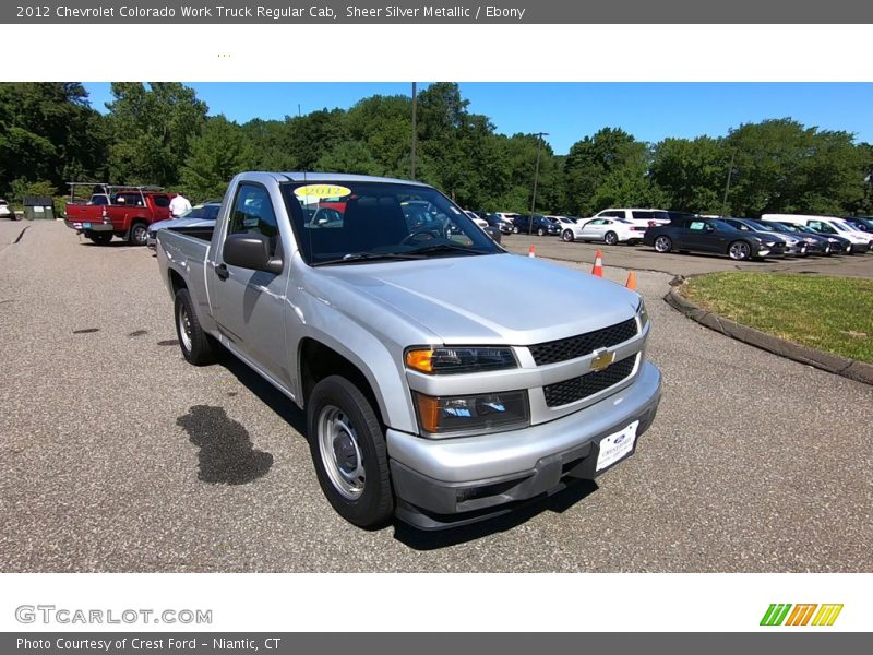 Sheer Silver Metallic / Ebony 2012 Chevrolet Colorado Work Truck Regular Cab