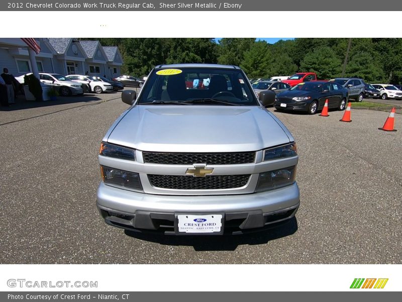 Sheer Silver Metallic / Ebony 2012 Chevrolet Colorado Work Truck Regular Cab