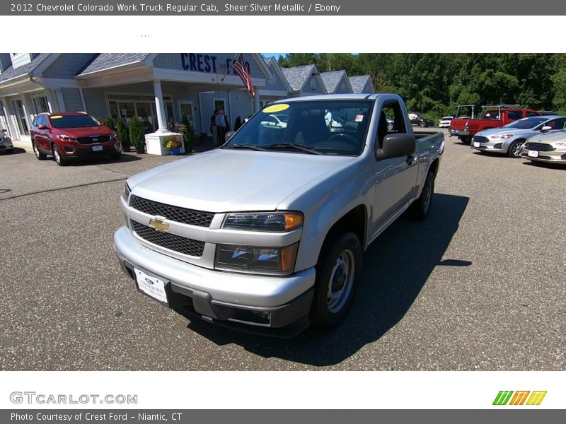 Sheer Silver Metallic / Ebony 2012 Chevrolet Colorado Work Truck Regular Cab