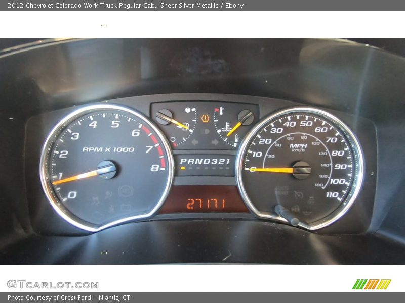 Sheer Silver Metallic / Ebony 2012 Chevrolet Colorado Work Truck Regular Cab